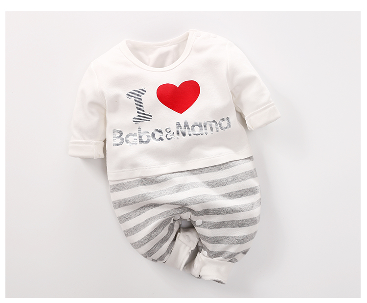 BABY ROMPER WHITE I LOVE MAMA BABA